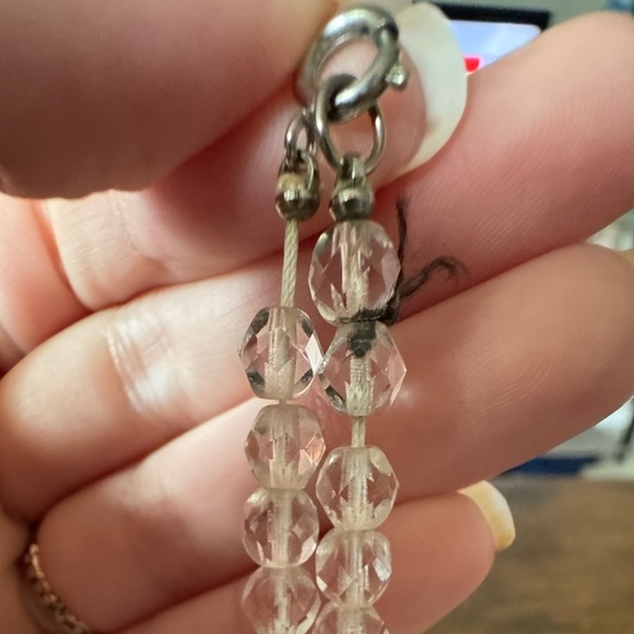 Vintage Art Deco Faceted Crystal Bead Opera Length Necklace - Picture 8 of 8